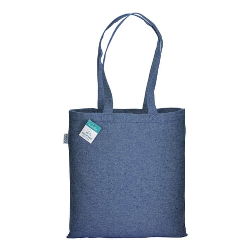 Bolsa de algodón reciclado 280 g/m2, asas largas