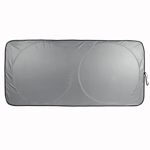 Foldable car windshield sun shade, anti-glare nylon, with case Foldable car windshield sun shade, anti-glare nylon, with case
