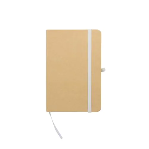 Bloc-notes en carton recyclé avec détails colorés Bloc-notes en carton recyclé avec détails colorés