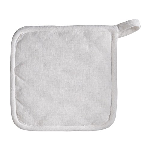 Recycled cotton kitchen pot holder with hooking loop Recycled cotton kitchen pot holder with hooking loop
