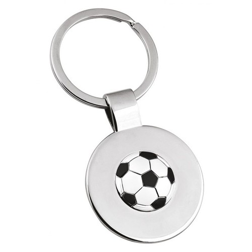 KEYCHAIN FOOTBALL DECORATION BLACK WHITE