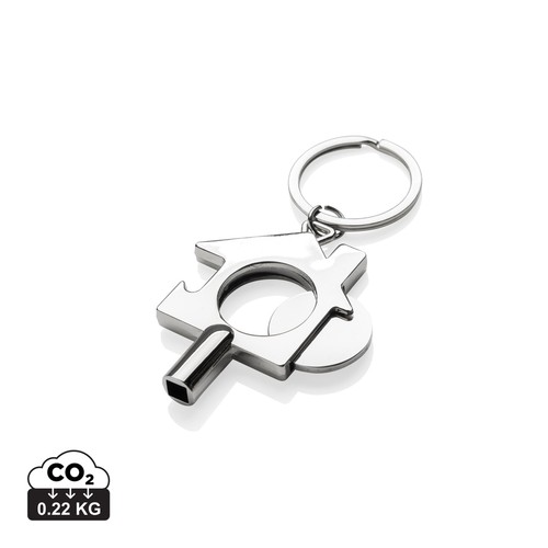 RCS recycled zinc alloy 3 in 1 keychain RCS recycled zinc alloy 3 in 1 keychain