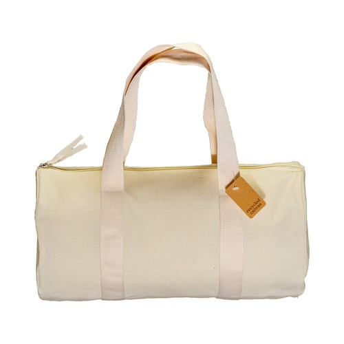 280 g/m2 recycled cotton sports/travel duffle bag