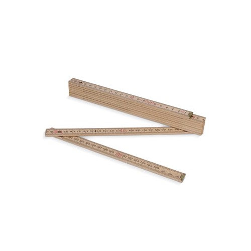Składana linijka drewno 2m premium naturalna