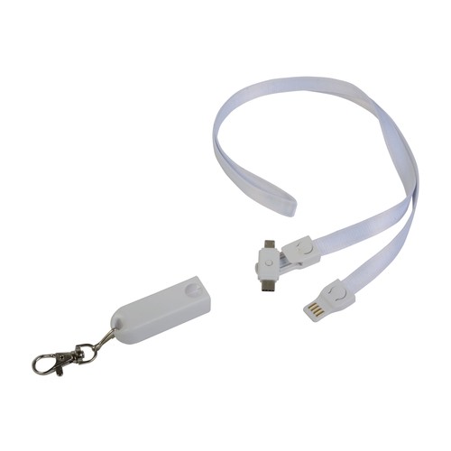 Lanière avec mousqueton avec fonction de cable de recharge avec prise Micro-USB/Lightning/ Lanière avec mousqueton avec fonction de cable de recharge avec prise Micro-USB/Lightning/