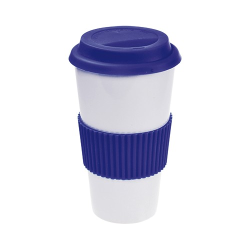 Bicchiere ceramica con coperchio. 450ml Marit Bicchiere ceramica con coperchio. 450ml Marit