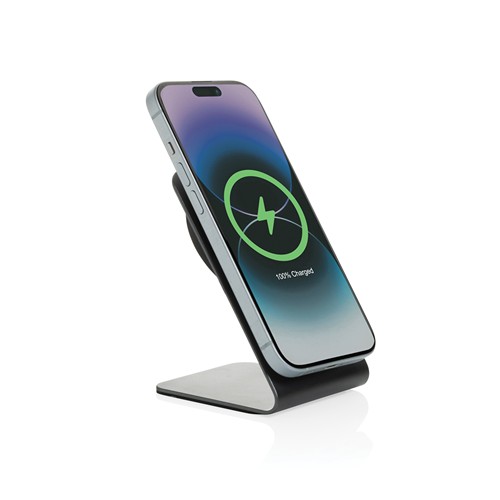 Terra aluminium 15W magnetic wireless charging phone stand Terra aluminium 15W magnetic wireless charging phone stand