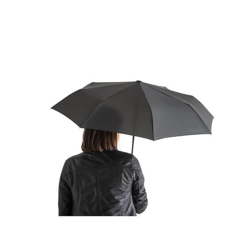 RIVER. Telescopic umbrella in 190T recycled polyester (100% rPET) pongee with automatic opening and closing RIVER. Telescopic umbrella in 190T recycled polyester (100% rPET) pongee with automatic opening and closing