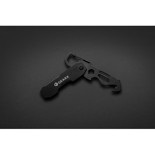 Herramienta EDC plegable Gear X con mosquetón Herramienta EDC plegable Gear X con mosquetón