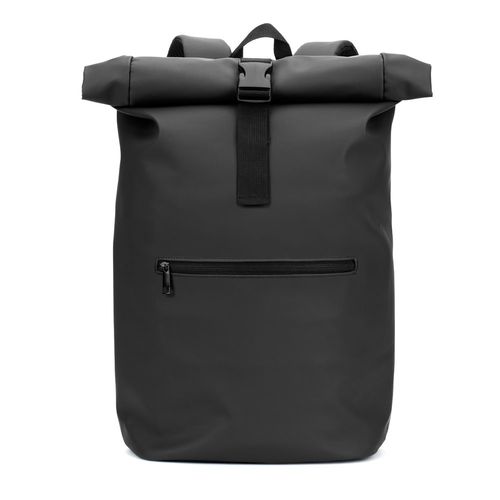 PORTLAND. The PU roll top backpack with a 16" laptop pocket PORTLAND. The PU roll top backpack with a 16" laptop pocket