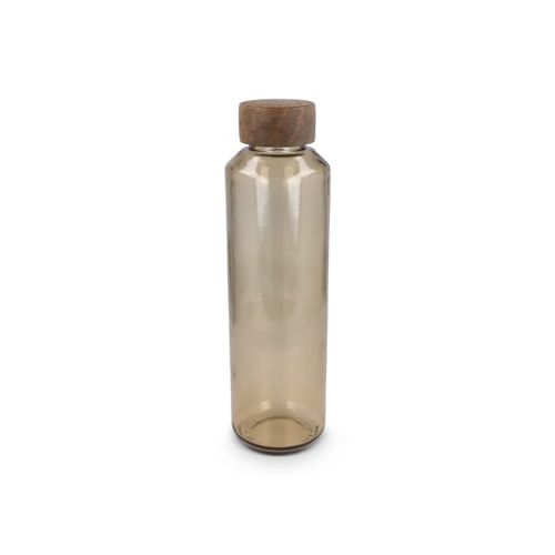 Bouteille d'eau en verre recyclé InSideOut ReuuZ avec bouchon en bois 650 ml Bouteille d'eau en verre recyclé InSideOut ReuuZ avec bouchon en bois 650 ml