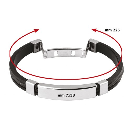 BLACK AND BLACK BRACELET BLACK AND BLACK BRACELET