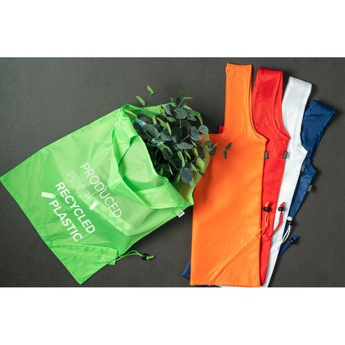 BEIRA. Shopper pieghevole in 190T poliestere riciclato (100% rPET)