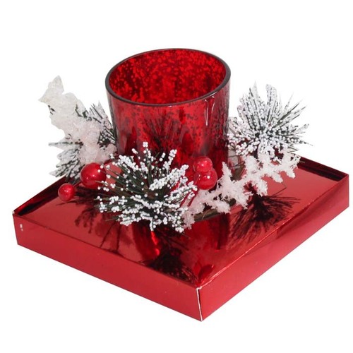 BOUGIE VERRE ROUGE BOUGIE VERRE ROUGE