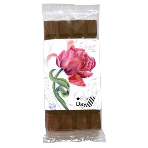 Barre de chocolat avec banderole individuelle imprimée Barre de chocolat avec banderole individuelle imprimée