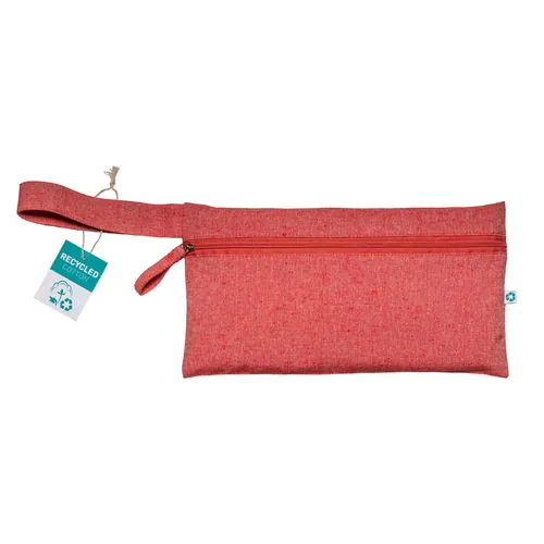 Porte-documents en coton recyclé 180 g/m2 avec fermeture à glissière, certifié GRS Porte-documents en coton recyclé 180 g/m2 avec fermeture à glissière, certifié GRS