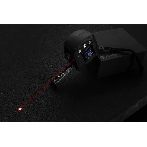 Gear X measuring 5M tape with 30M laser Gear X measuring 5M tape with 30M laser