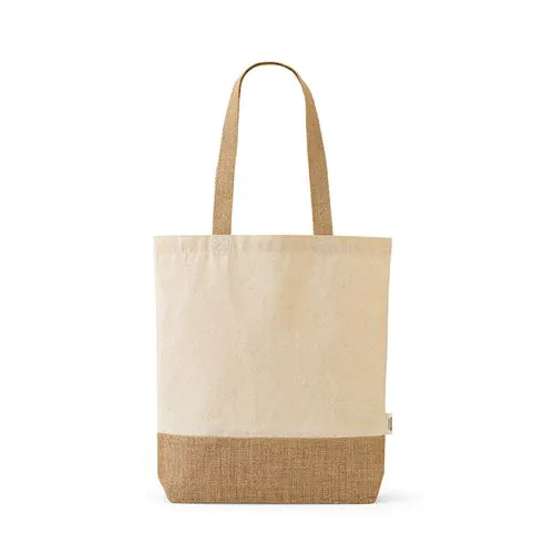 Shopper Puncak in cotone riciclato 180 gsm e juta 275 gsm Shopper Puncak in cotone riciclato 180 gsm e juta 275 gsm