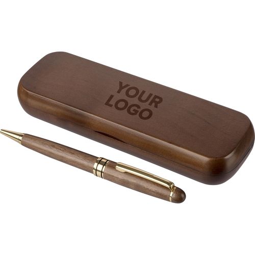 Walnut wooden twist ballpen Noa