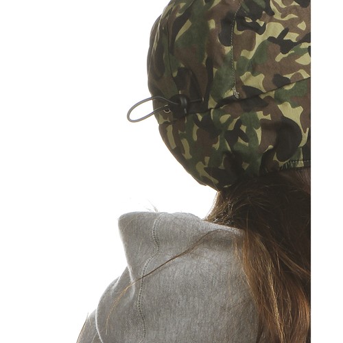 4 PANELS CAMUFLAGE FLEECE AND POLYESTER CAP 4 PANELS CAMUFLAGE FLEECE AND POLYESTER CAP