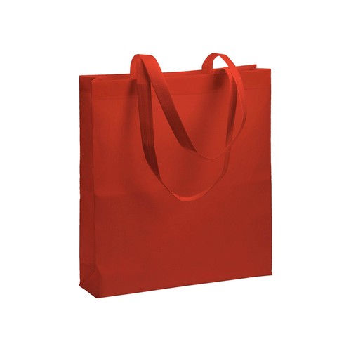 80 g/ m2 R-pet heat-sealed shopping bag with gusset