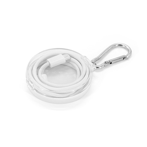 JEMISON. USB-C to USB-C cable with braided cord (60W), made from ABS, stainless steel, aluminium and polyester JEMISON. USB-C to USB-C cable with braided cord (60W), made from ABS, stainless steel, aluminium and polyester