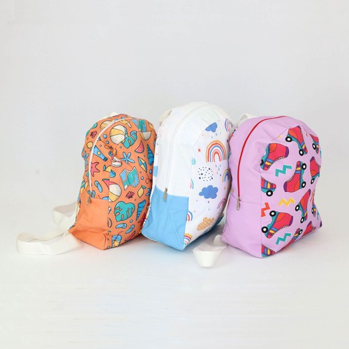 PETIT SAC À DOS EN COTON PERSONNALISABLE PETIT SAC À DOS EN COTON PERSONNALISABLE
