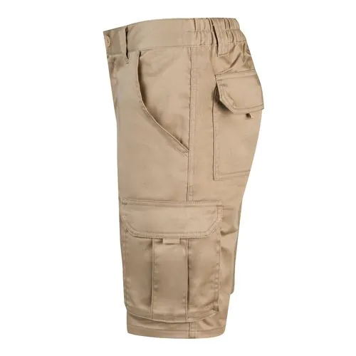 VL HEBE. Bermuda stretch, multipoches (240g/m²), en coton (46%), EME (38%) et polyester (16%)