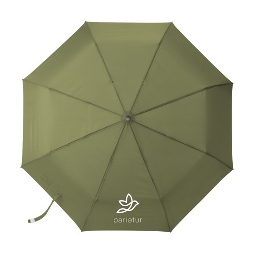 Michigan opvouwbare RCS RPET paraplu 21 inch Michigan opvouwbare RCS RPET paraplu 21 inch
