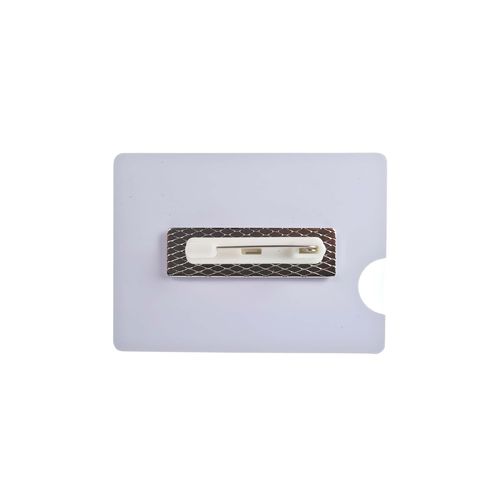 Name Badge James, singolo, spilla, stampa Full Color.
