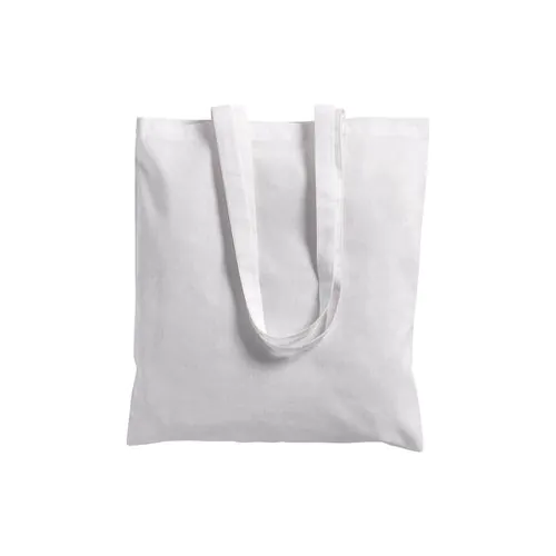 Shopper con soffietto in cotone 220 g/m2, manici lunghi e chiusura con zip Shopper con soffietto in cotone 220 g/m2, manici lunghi e chiusura con zip