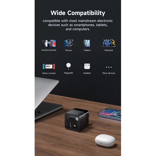 Urban Vitamin Mendocino 65W GaN charger retractable cable Urban Vitamin Mendocino 65W GaN charger retractable cable