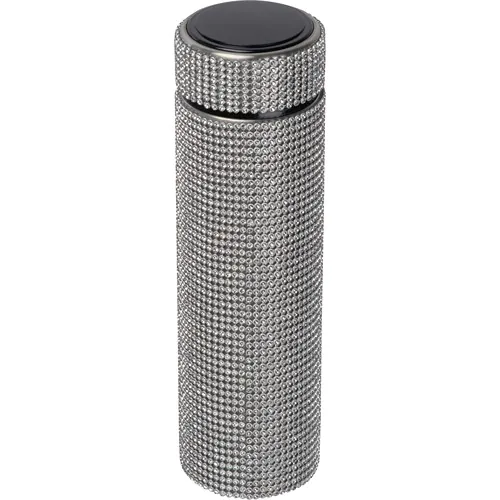 Botella grande de acero inoxidable con detalles de strass