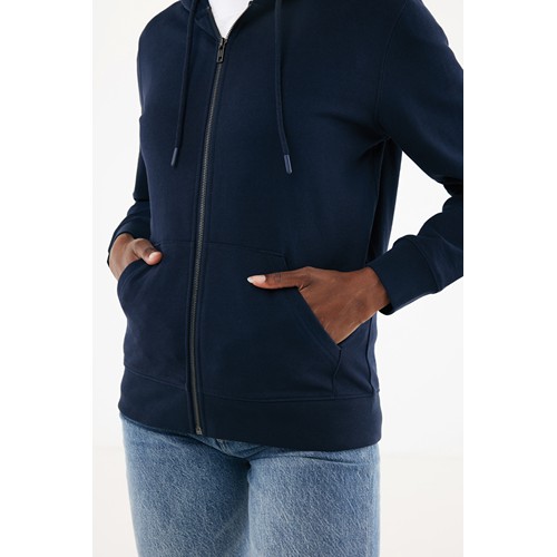 IQONIQ Abisko gerecycled katoen hoodie met rits