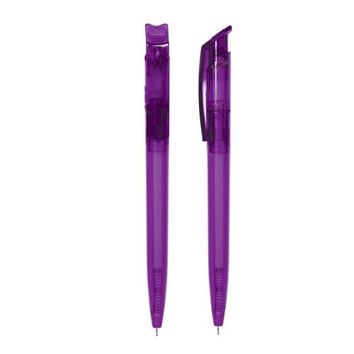 BALL PEN WITH RECYCLED rPET PLASTIC BODY AND CLIP