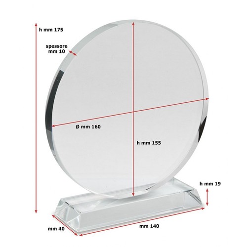 COUPE LISSE d.160mm BASE 19mm SÉPARÉE COUPE LISSE d.160mm BASE 19mm SÉPARÉE
