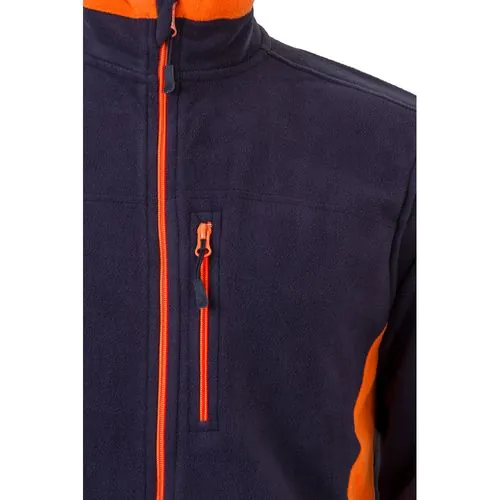 VL GERAS. Tweekleurig fleecejack (220g/m²) van polyester (100%)