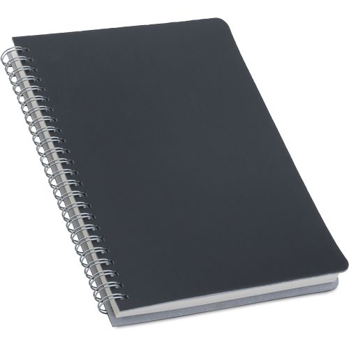 Spiral Notebook A5, apple leather