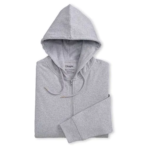 Tejido 100% regenerado. Sudadera unisex con capucha