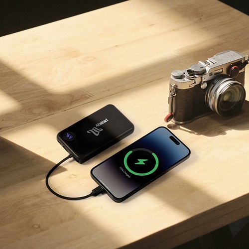 USB CHARGER 10000 mAh IN RECYCLED ABS PLASTIC