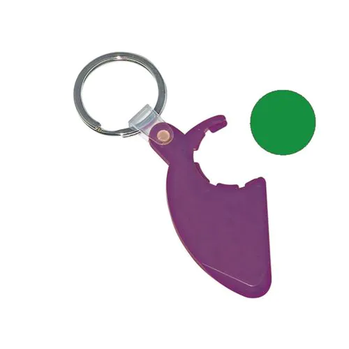 KEY-RING TOKEN HOLDER WITH SCRATCHCARD SCRAPER