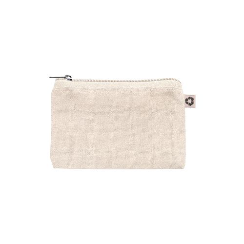 Pouch in recycled cotton 220 g/m2 with removable internal keyring Pouch in recycled cotton 220 g/m2 with removable internal keyring