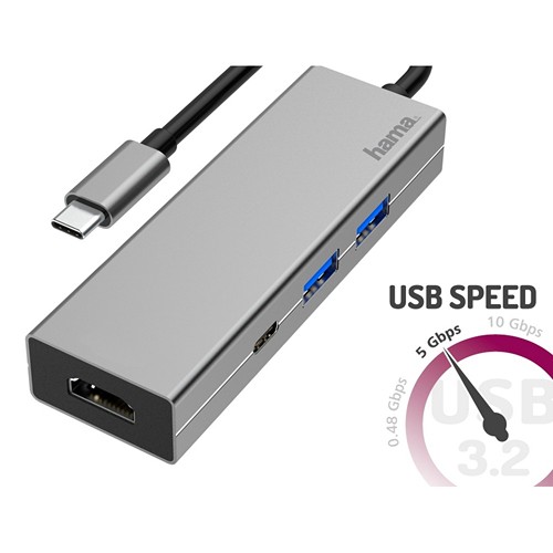 Hub USB, USB-C, HDMI Hama Hub USB, USB-C, HDMI Hama