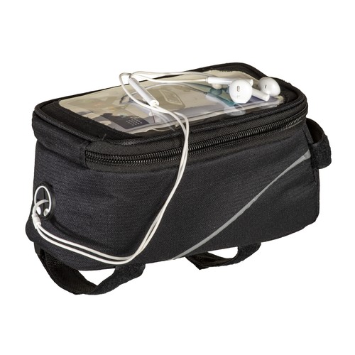 600D polyester bicycle bag with mobile holder 600D polyester bicycle bag with mobile holder