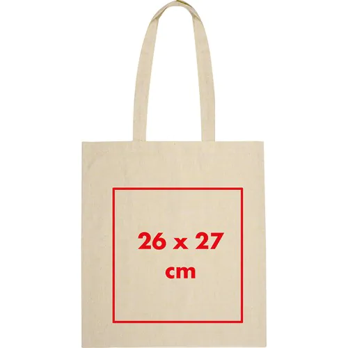 Borsa in cotone riciclato con manici lunghi LAMBERTO Borsa in cotone riciclato con manici lunghi LAMBERTO