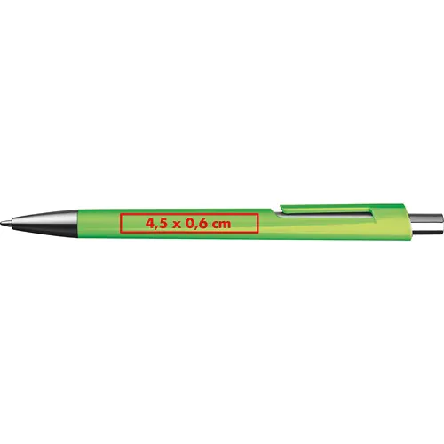 Stylo bille avec applications argentées