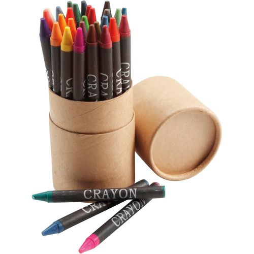 Cardboard tube with crayons Gabrielle Cardboard tube with crayons Gabrielle