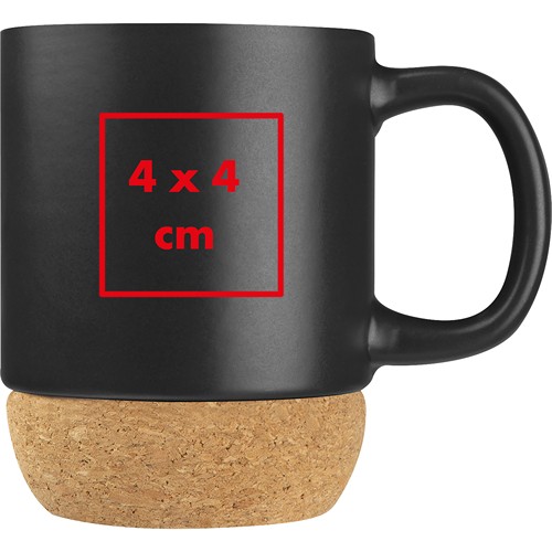 Ceramic mug with cork ground Ceramic mug with cork ground