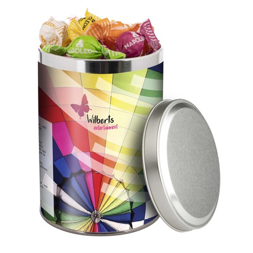 Grande boîte de 1,3 litre remplie de bonbons