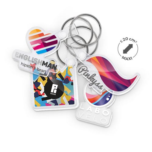 KEY RING CREATION PMMA EP 3mm MAXI 20 cm2 KEY RING CREATION PMMA EP 3mm MAXI 20 cm2
